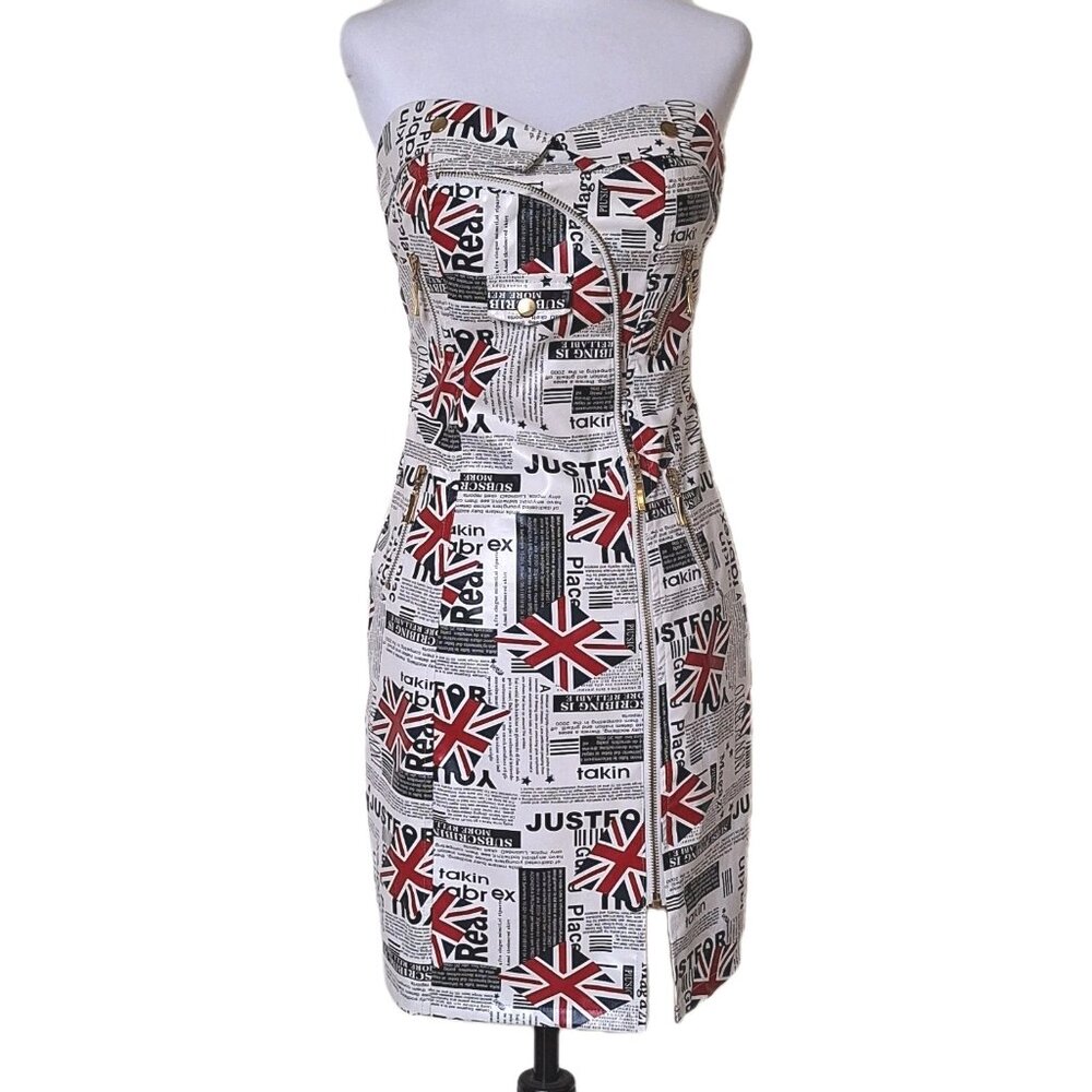 UNION JACK PVC DRESS SIZE LARGE
